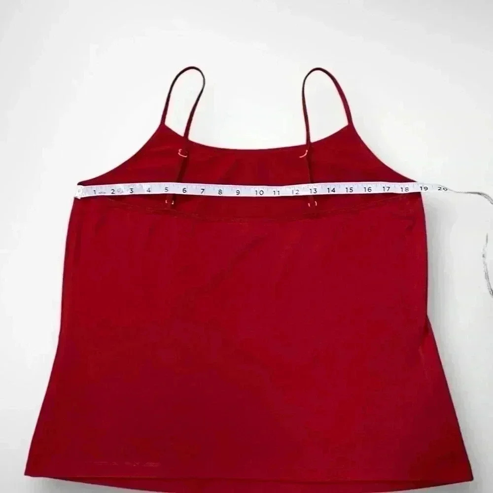 Lane Bryant Red Tank Top Adjustable Straps Size 14/16 - Picture 9 of 9